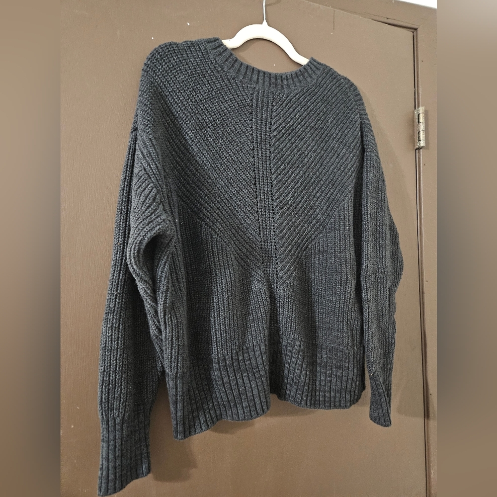 Women's a.n.a Cable Knit Style Crew Neck Sweater